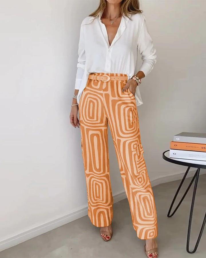 Olivia | Conjunto de Dos Piezas Elegante (Cinturón GRATIS)