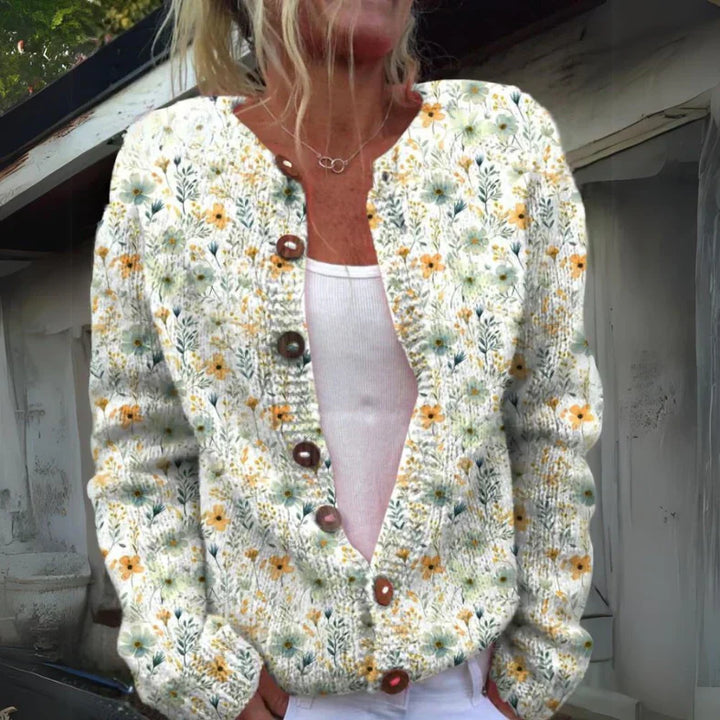 Zita™ | CÁRDIGAN FLORAL ELEGANTE