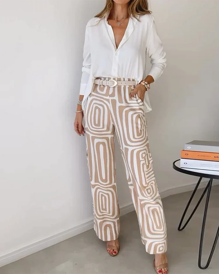 Olivia | Conjunto de Dos Piezas Elegante (Cinturón GRATIS)