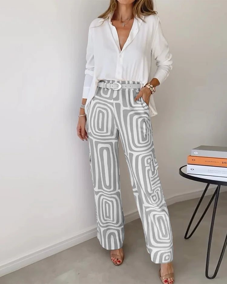 Olivia | Conjunto de Dos Piezas Elegante (Cinturón GRATIS)