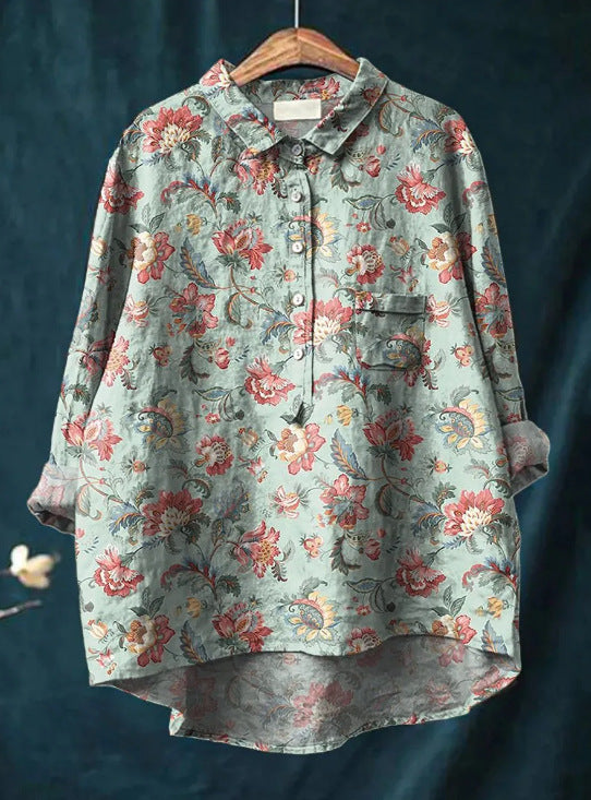 Elise™ | Camisa clásica con estampado floral