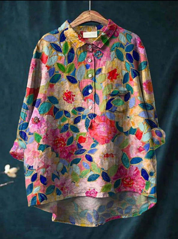 Elise™ | Camisa clásica con estampado floral