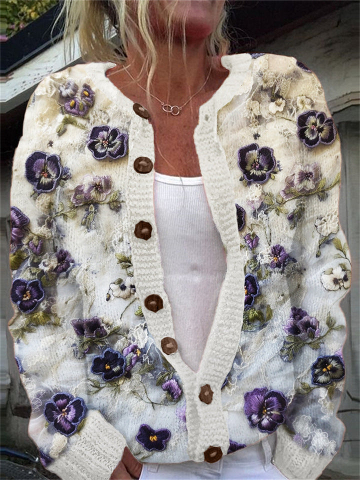 Zita™ | CÁRDIGAN FLORAL ELEGANTE