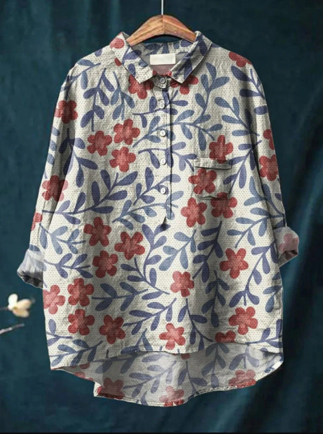 Elise™ | Camisa clásica con estampado floral