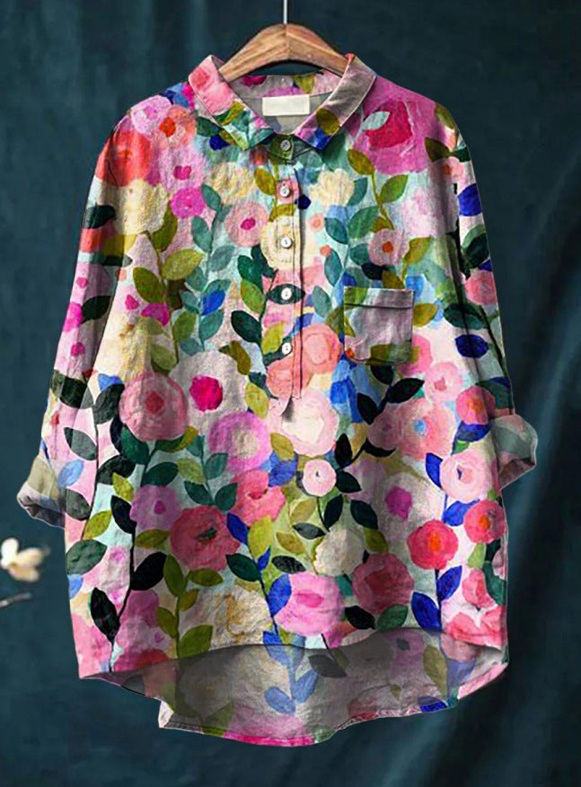 Elise™ | Camisa clásica con estampado floral