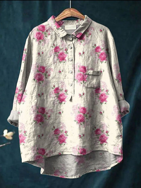 Elise™ | Camisa clásica con estampado floral