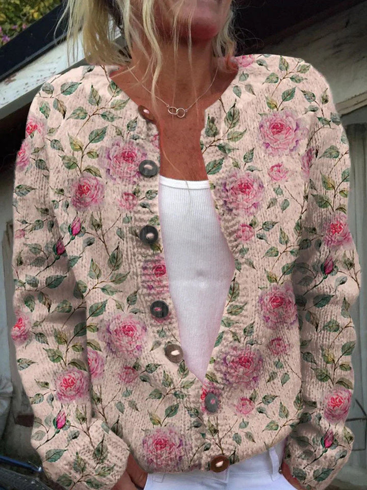 Zita™ | CÁRDIGAN FLORAL ELEGANTE