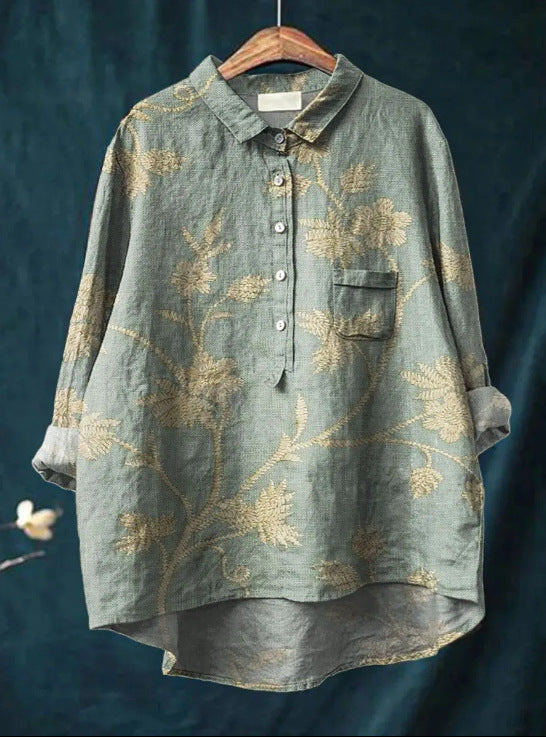 Elise™ | Camisa clásica con estampado floral