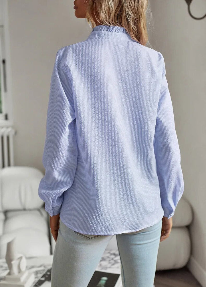 Aurora - Camisa de Manga Larga con Volantes