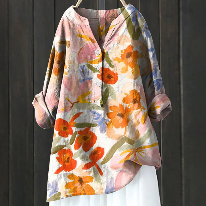 Michela™ | CAMISA DE FLORES AJUSTE CÓMODO