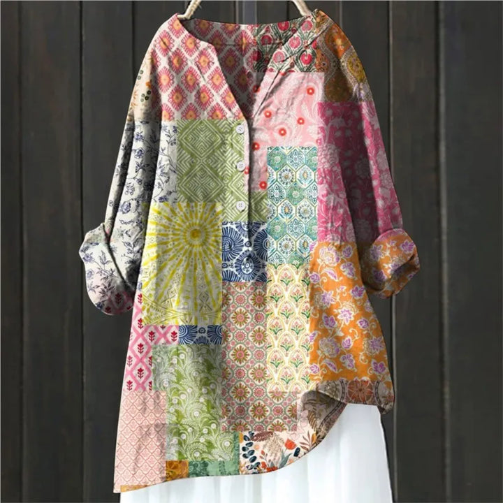 Michela™ | CAMISA DE FLORES AJUSTE CÓMODO