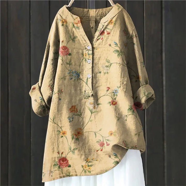 Michela™ | CAMISA DE FLORES AJUSTE CÓMODO