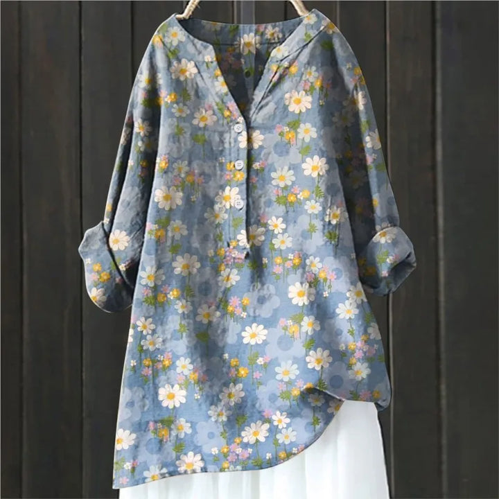 Michela™ | CAMISA DE FLORES AJUSTE CÓMODO