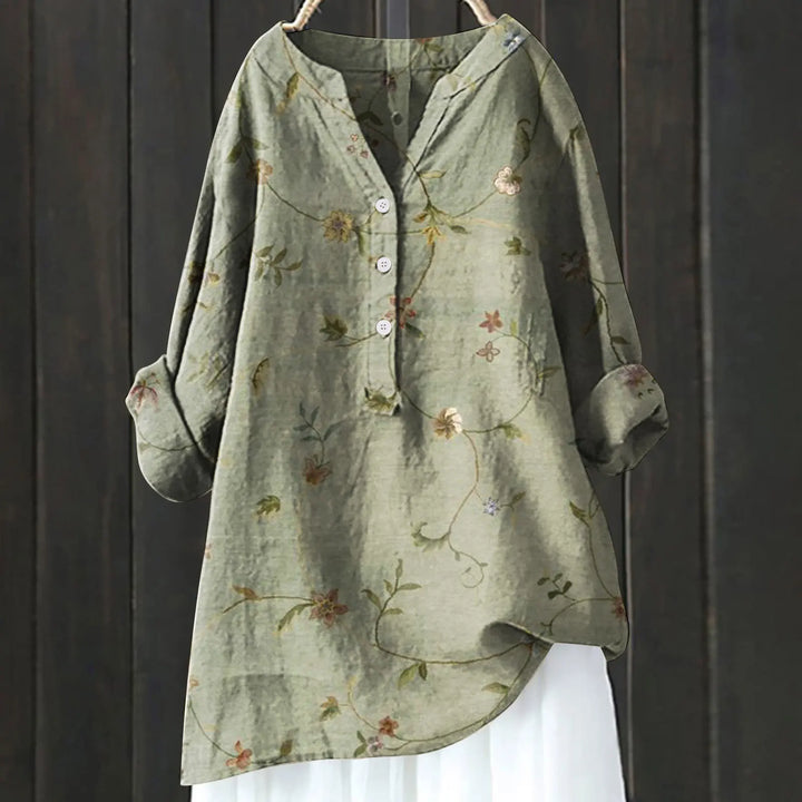 Michela™ | CAMISA DE FLORES AJUSTE CÓMODO