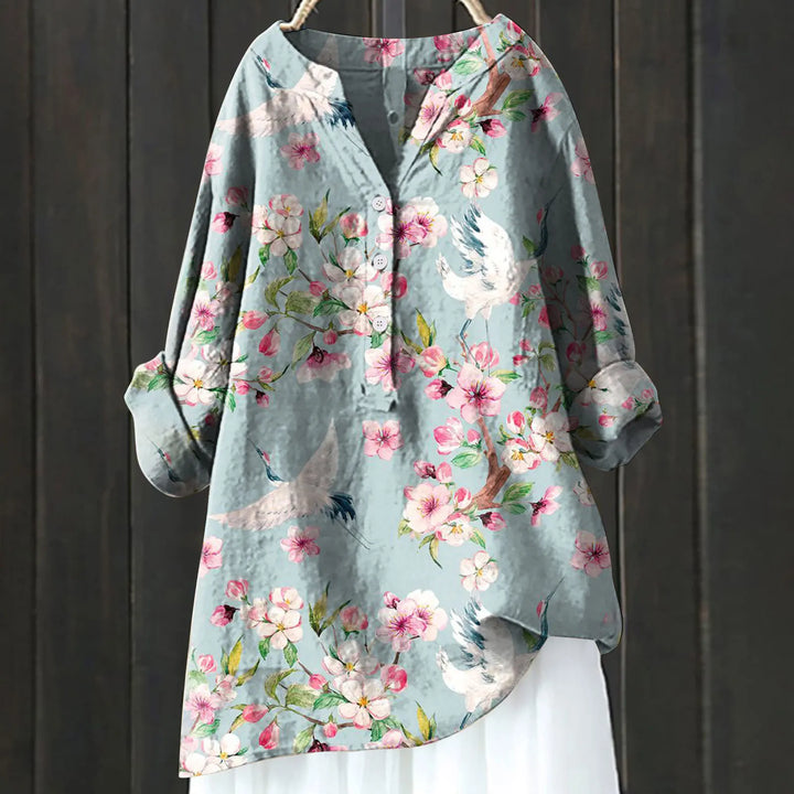 Michela™ | CAMISA DE FLORES AJUSTE CÓMODO