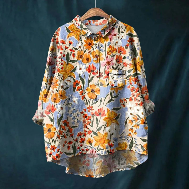 Mariangela™ | CAMISA FLORAL LARGA PARA ESTAR CÓMODA