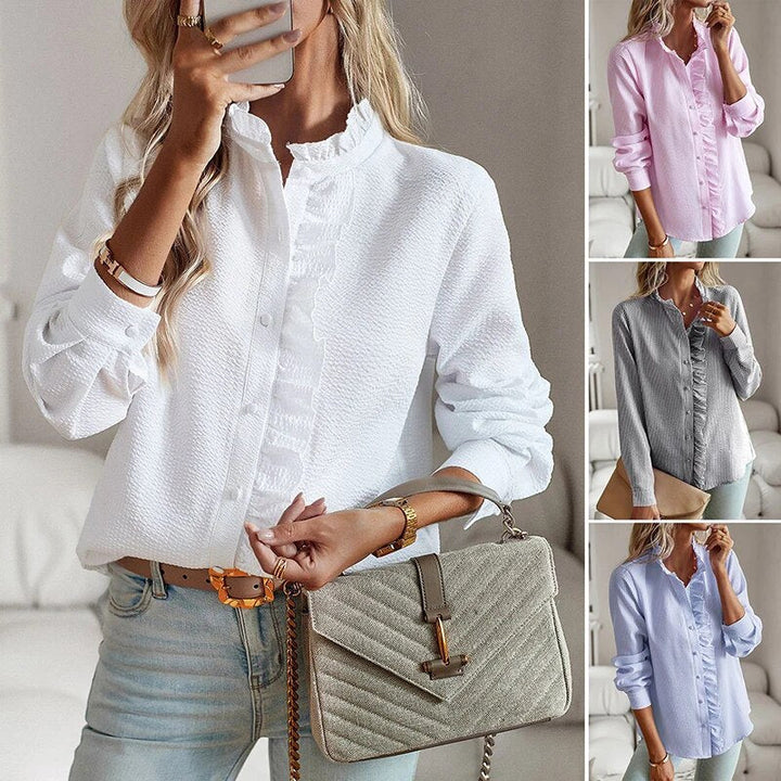 Aurora - Camisa de Manga Larga con Volantes