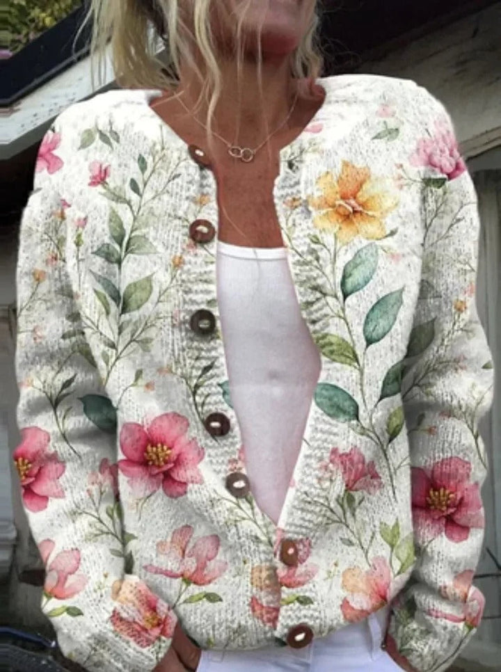 Zita™ | CÁRDIGAN FLORAL ELEGANTE