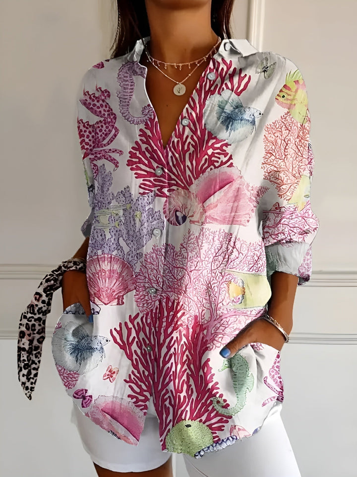 Roberta™ | CAMISA FLORAL RELAX FIT PERFECTA PARA CADA OCASIÓN