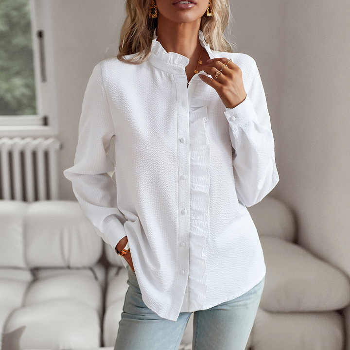 Aurora - Camisa de Manga Larga con Volantes